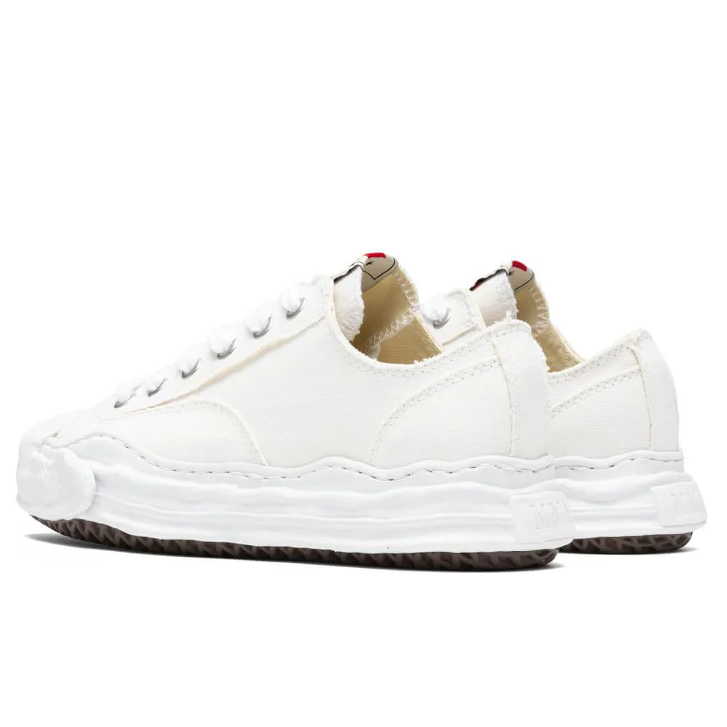 Hank Low OG Sole Toe Cap Canvas Sneaker - White - Image 3