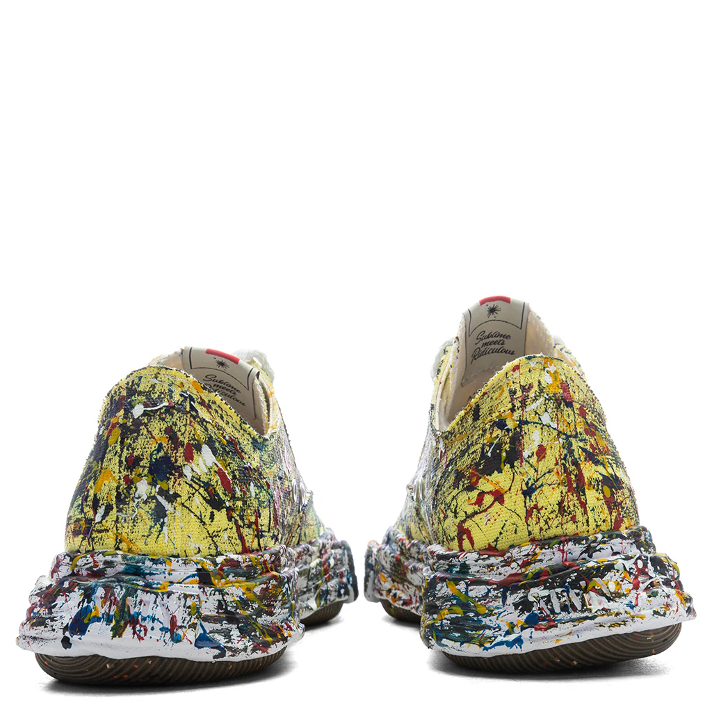 Peterson 23 Low OG Sole Sputtering Canvas - Yellow - Image 4