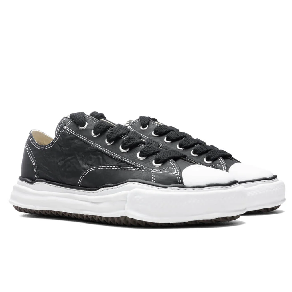 Peterson Low OG Sole Paper Like Leather Sneaker - Black - Image 2