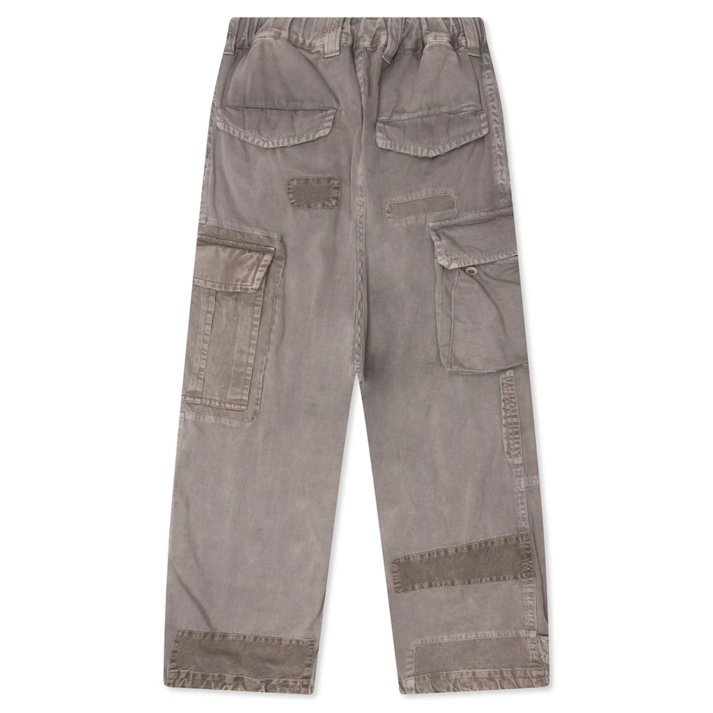 Repair Cargo Trousers - Light Grey - Image 2