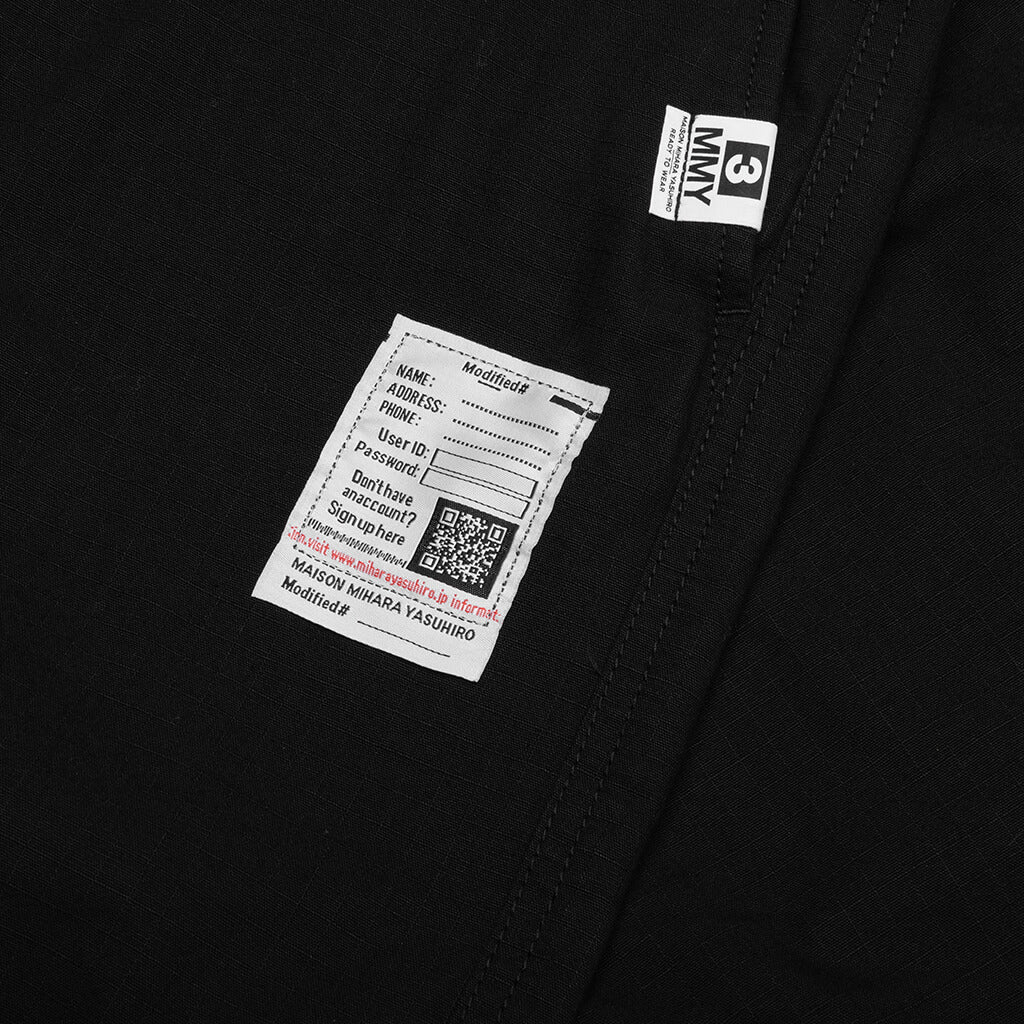 Ripstop Parachute Trousers - Black - Image 4