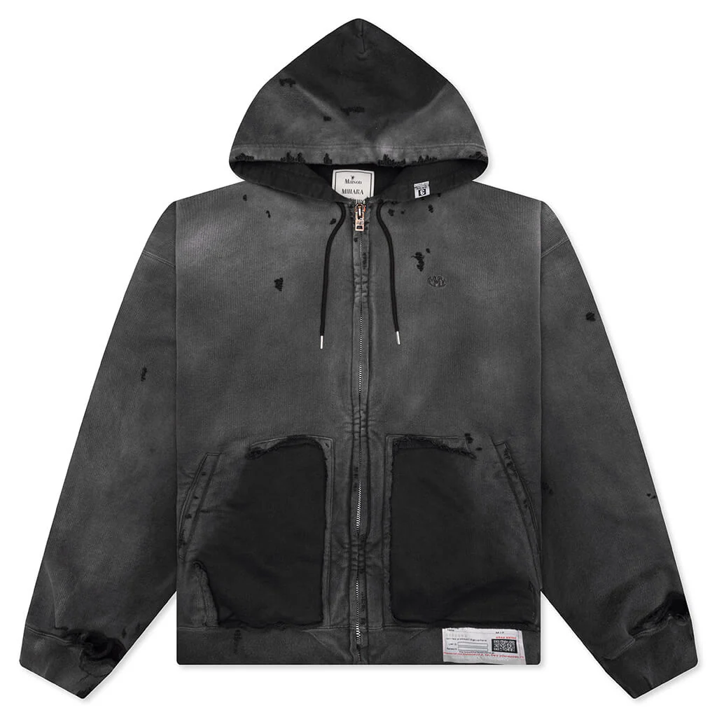 Sun Faded Parka - Black