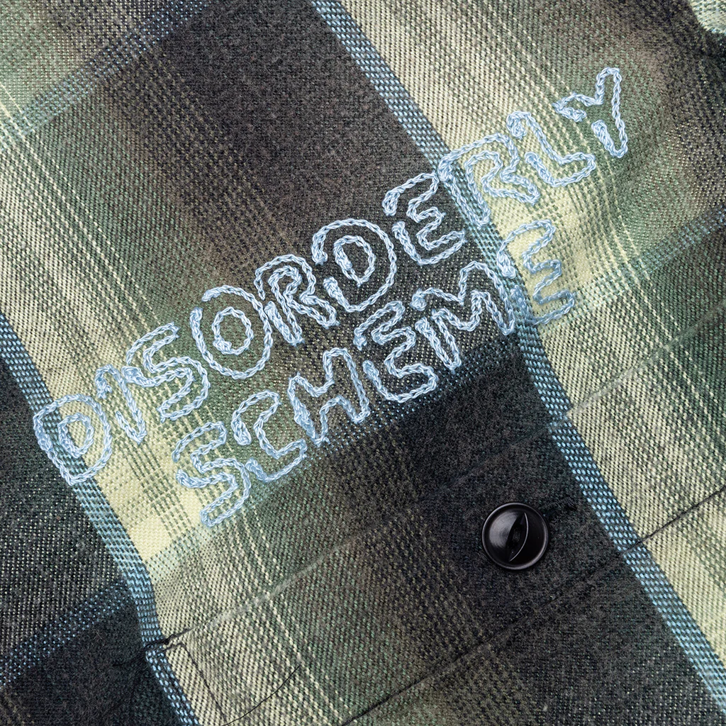 Vintage Like Check L/S Shirt - Green - Image 6
