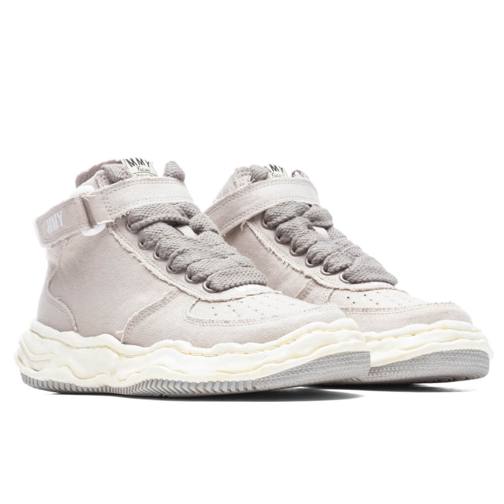 Wayne High OG Sole Washed Canvas Sneaker - Grey - Image 2