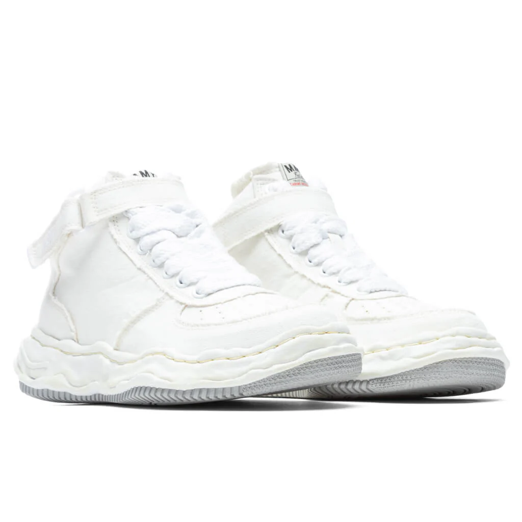 Wayne High OG Sole Washed Canvas Sneaker - White - Image 2