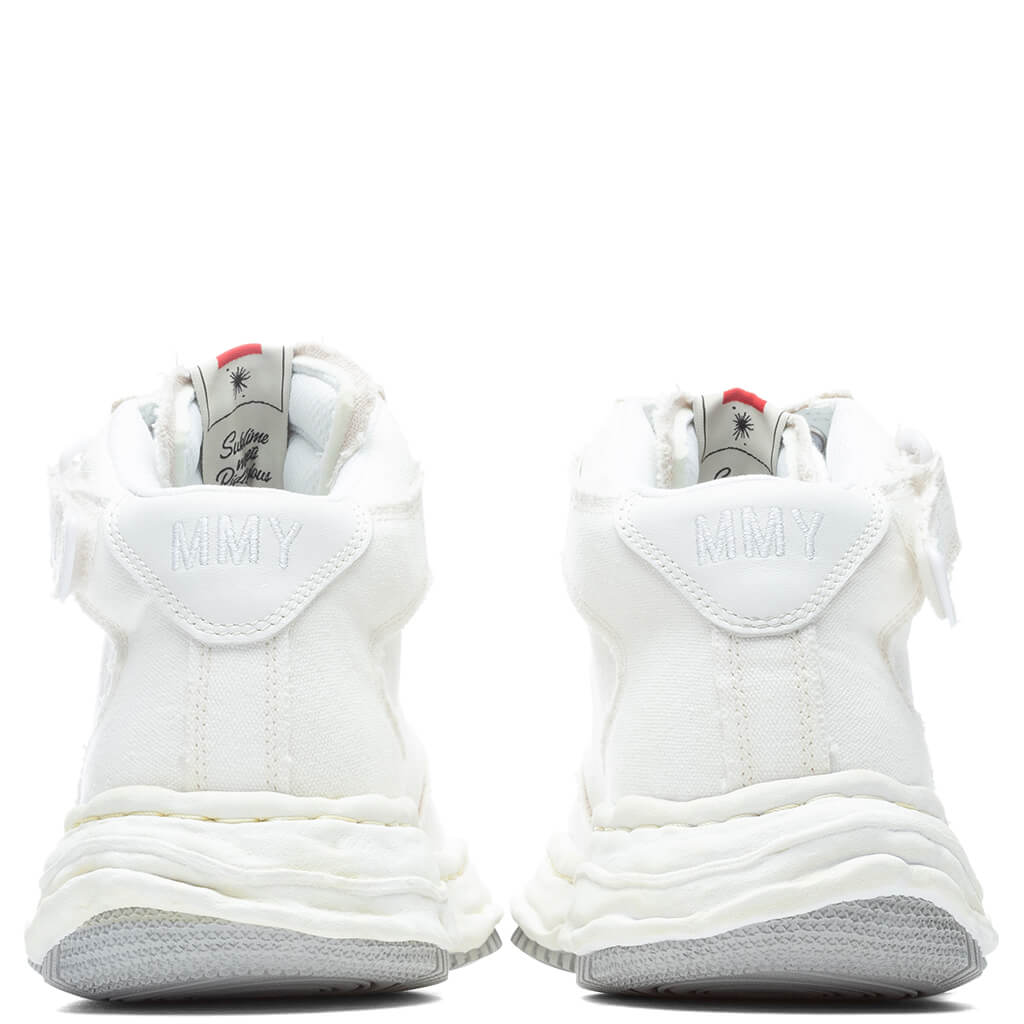 Wayne High OG Sole Washed Canvas Sneaker - White - Image 4