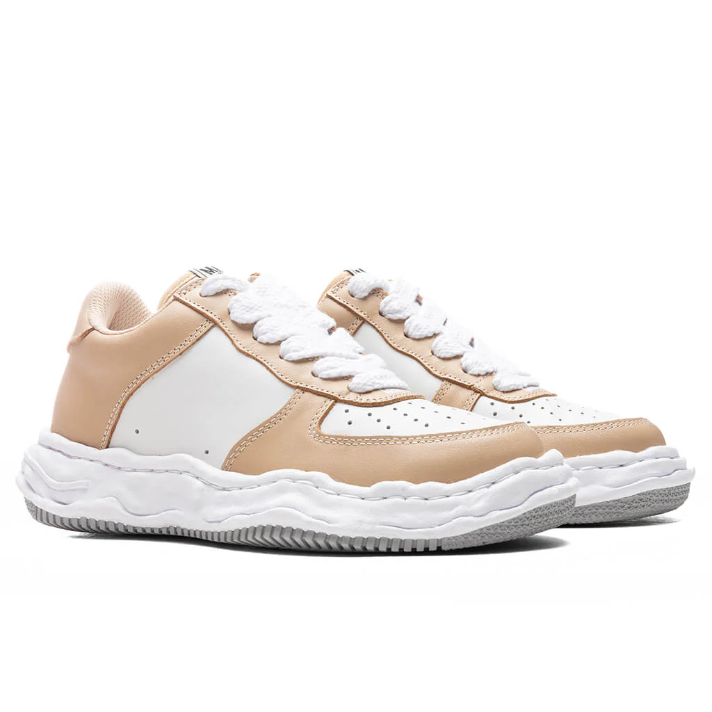 Wayne Low OG Sole Leather Sneaker - Beige/White - Image 2