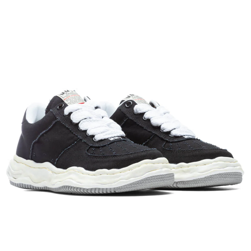 Wayne Low OG Sole Washed Canvas Sneaker - Black - Image 2
