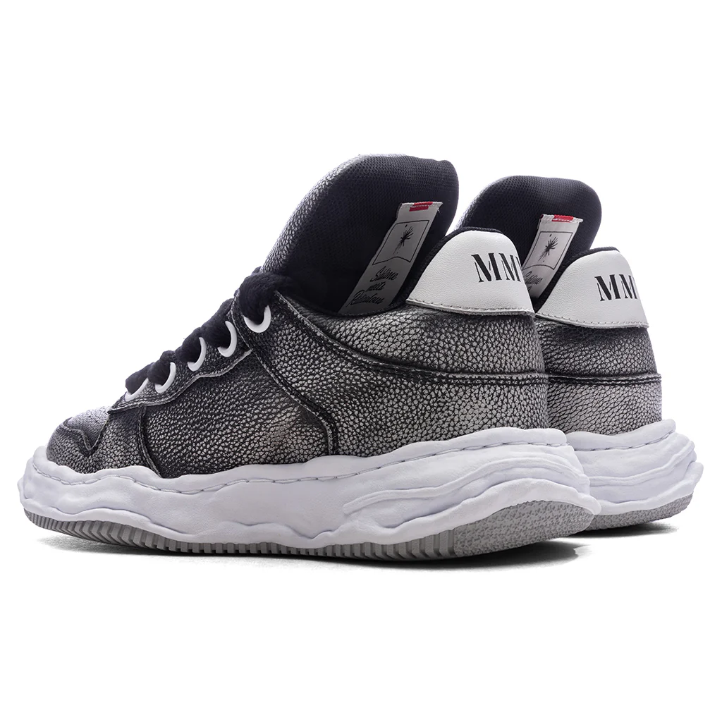 Wayne Puffer Low OG Sole Brushed Shrink Leather - Black - Image 3