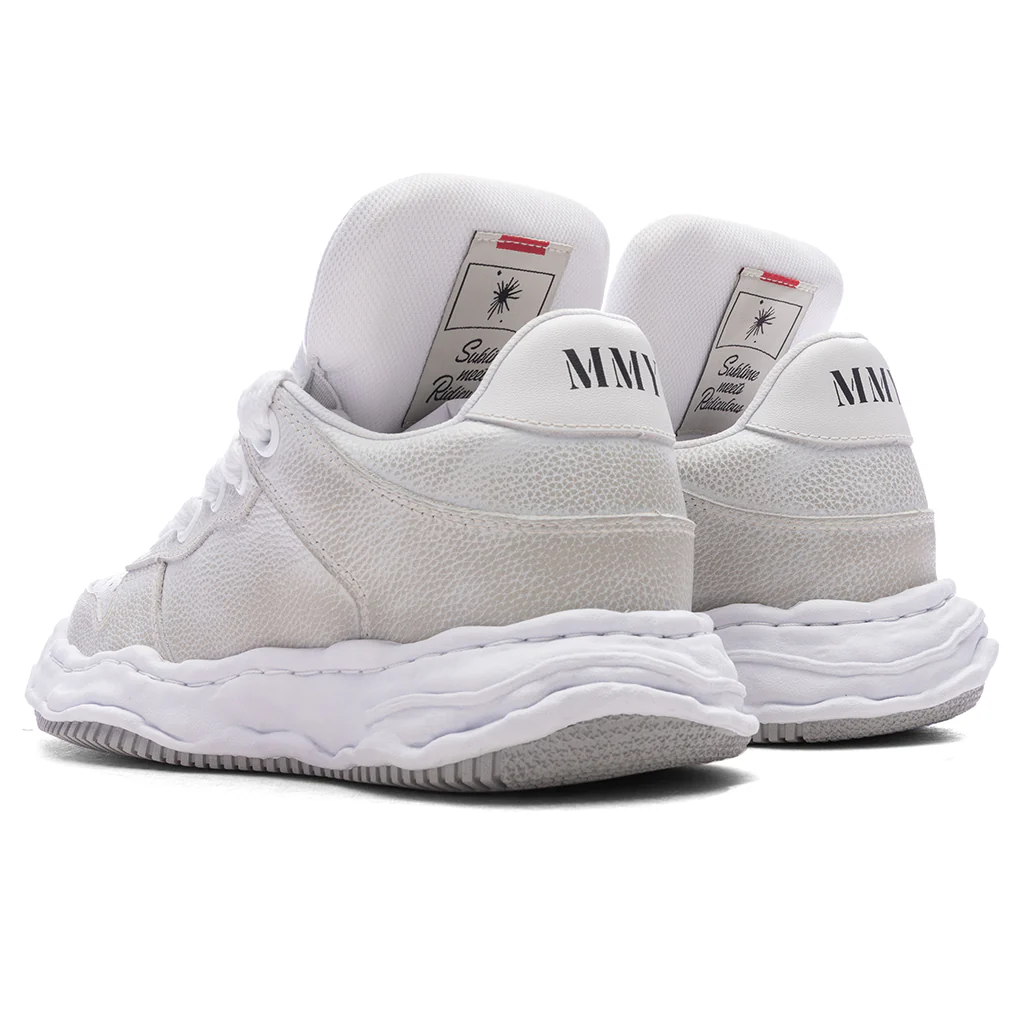 Wayne Puffer Low OG Sole Brushed Shrink Leather - White - Image 3
