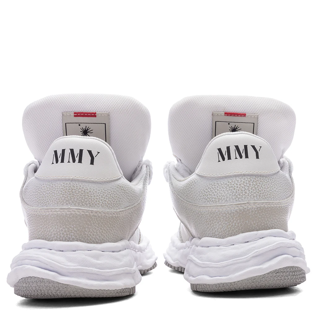 Wayne Puffer Low OG Sole Brushed Shrink Leather - White - Image 4