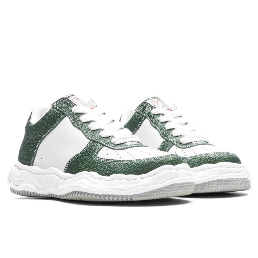 Wayne Low OG Sole Basket Leather - Green/White - Image 2