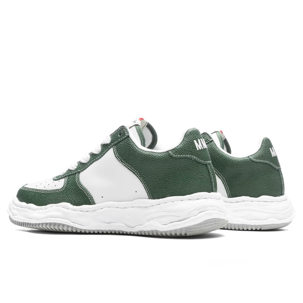 Wayne Low OG Sole Basket Leather - Green/White - Image 3