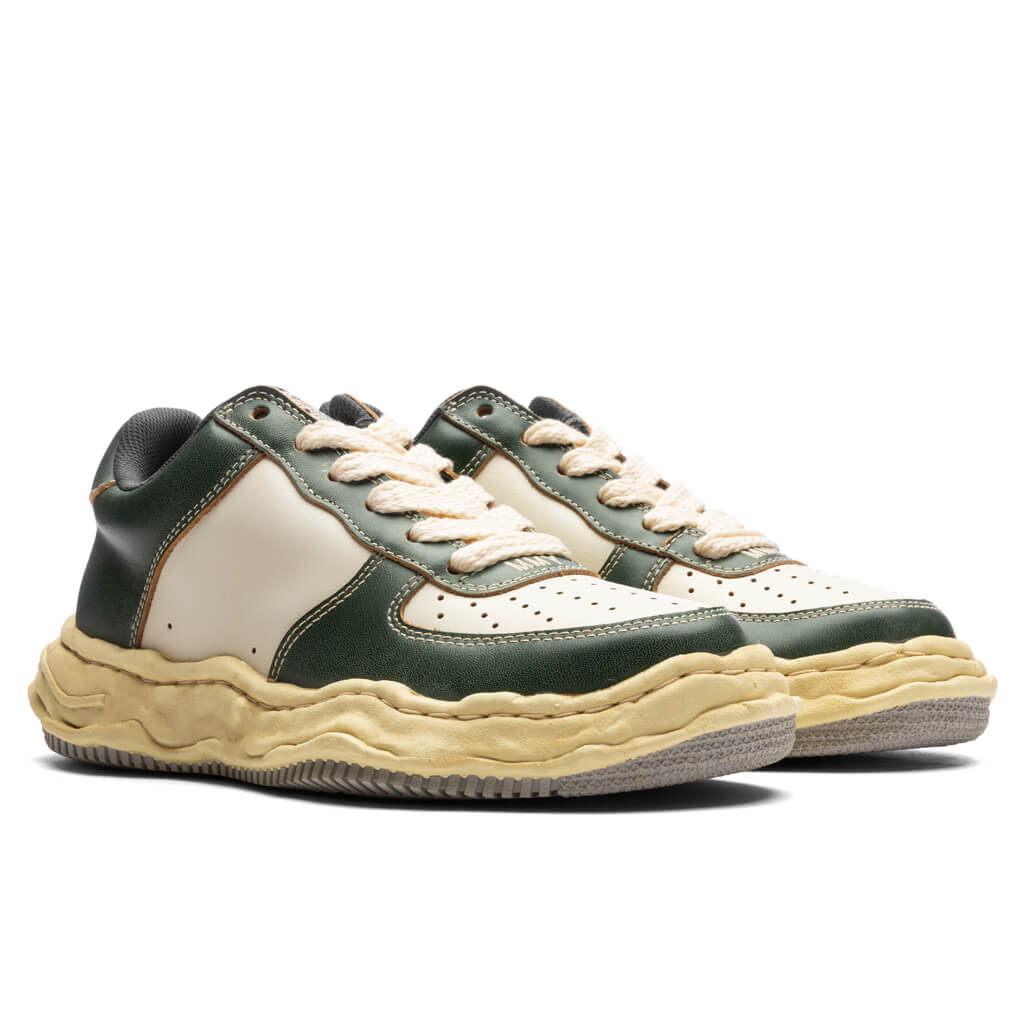 Wayne Low Vintage Leather - Green/White - Image 2