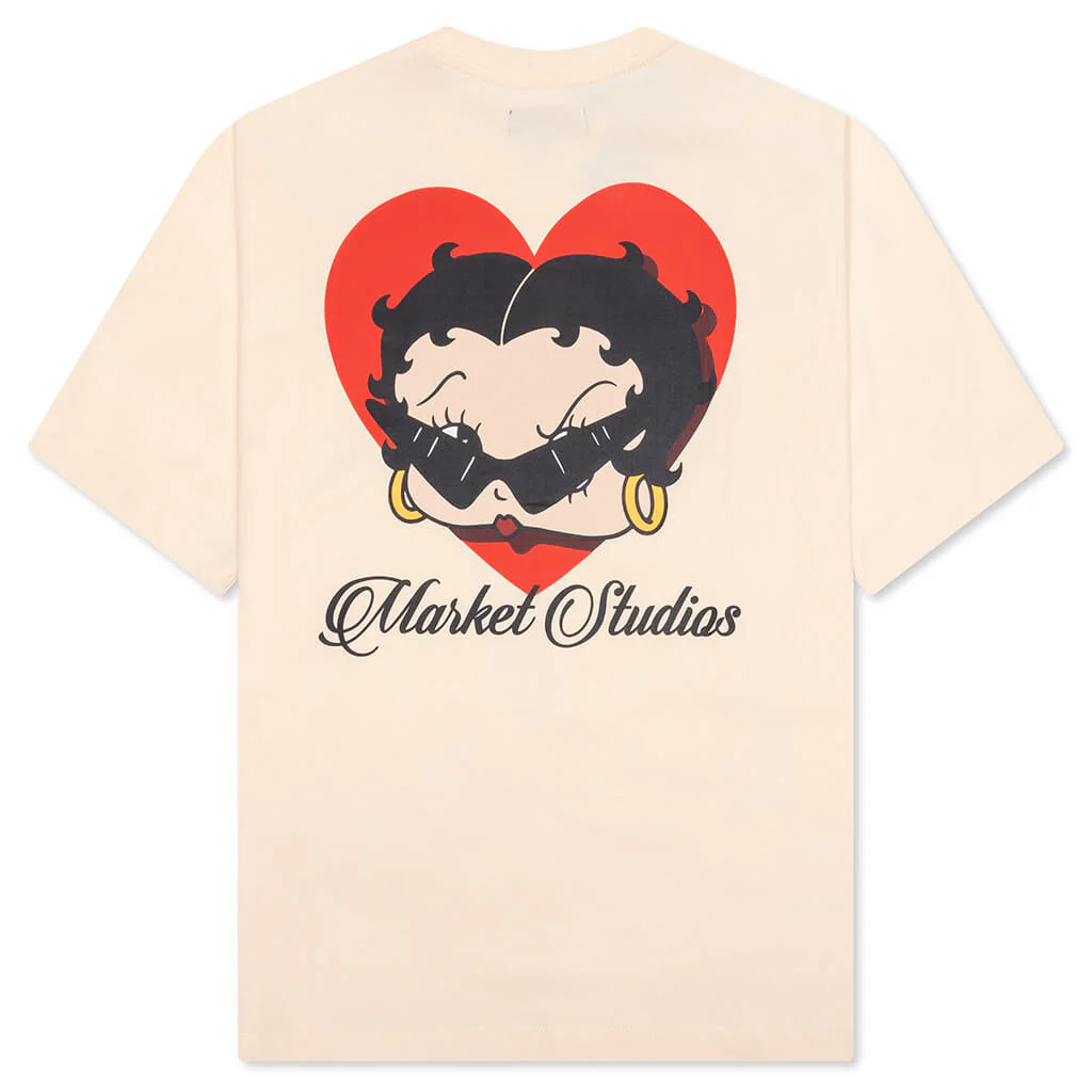 Market x Betty Boop Sweetheart T-Shirt - Butter Cream - Image 2