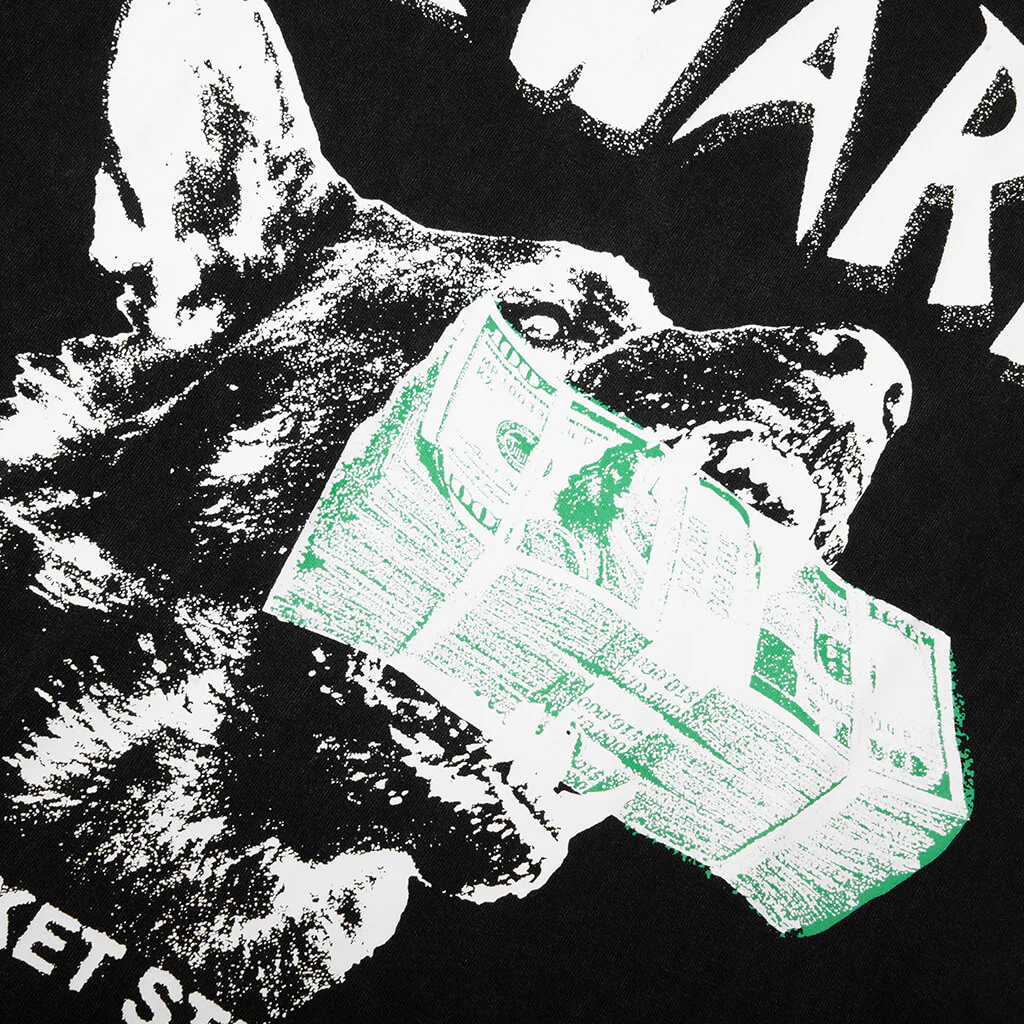 Beware My Income T-Shirt - Washed Black - Image 3