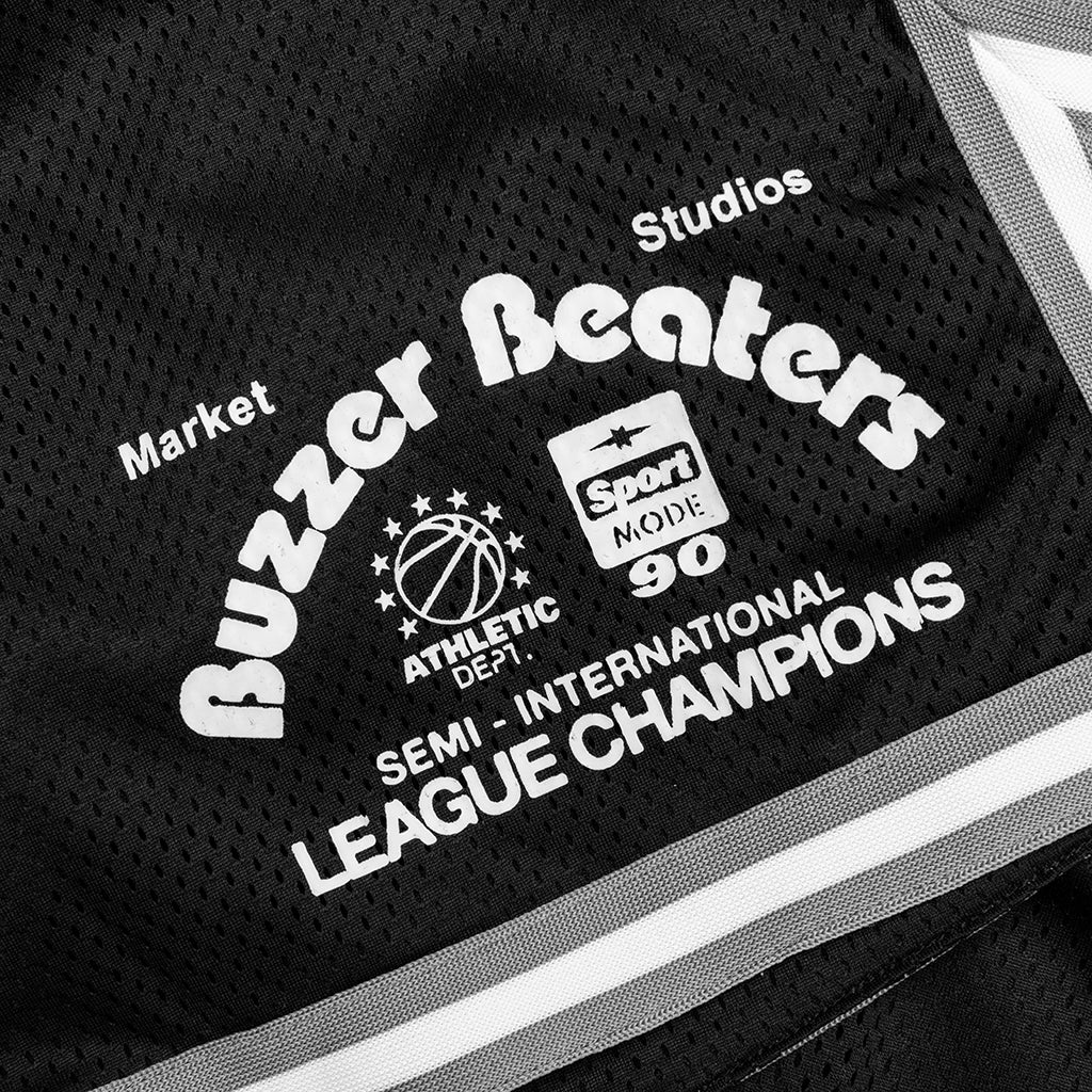 Buzzer Beaters Game Shorts - Black - Image 4