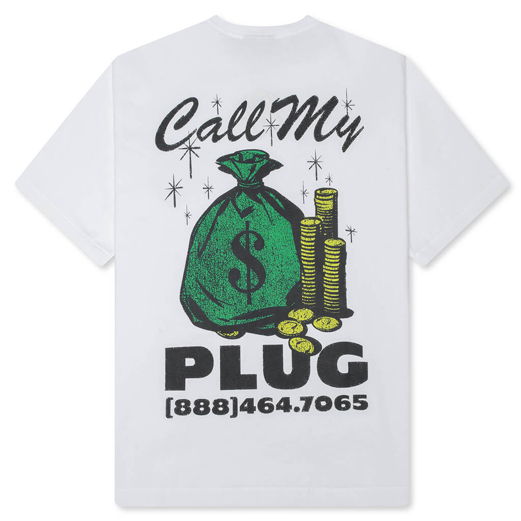 Call My Plug T-Shirt - White - Image 2