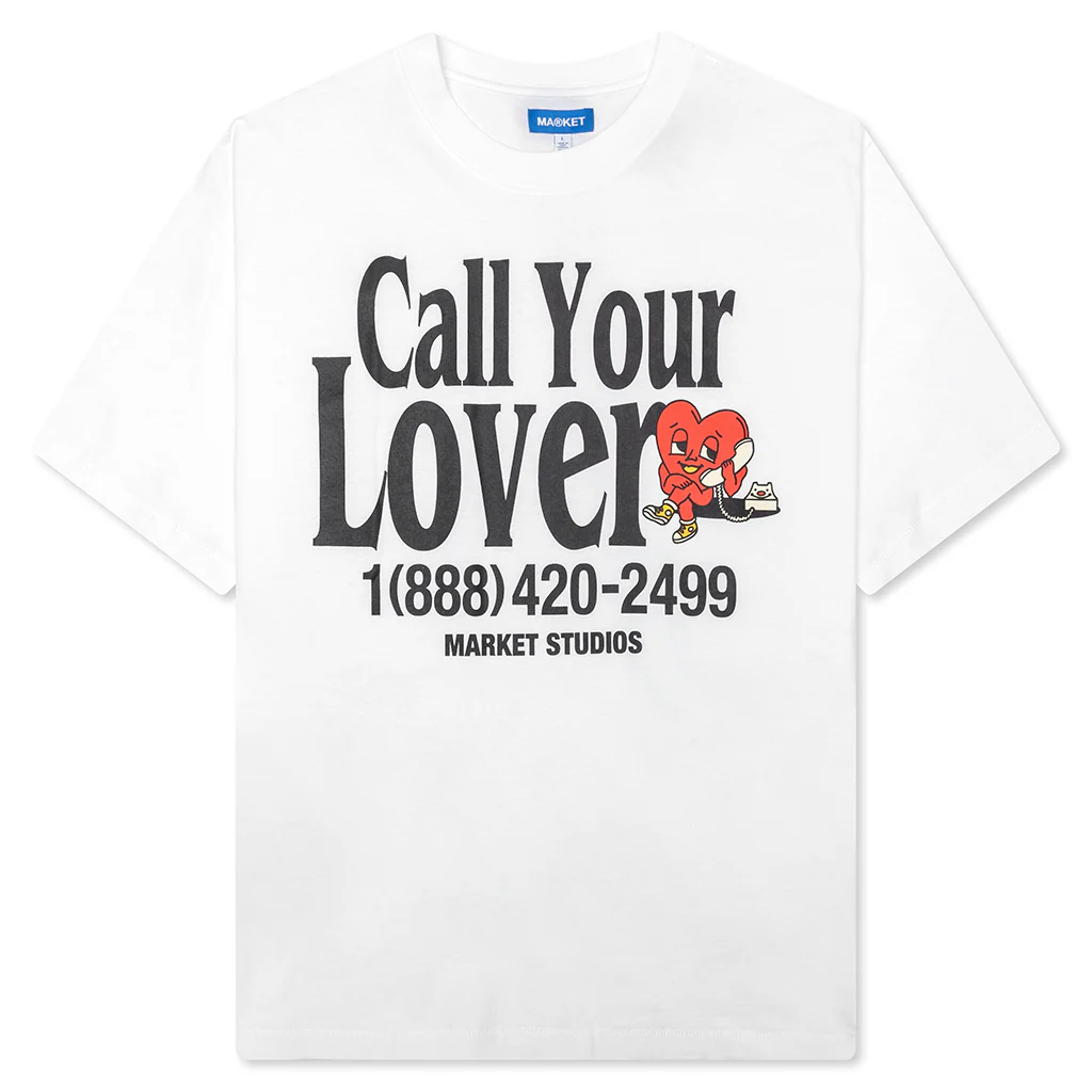 Call Your Lover T-Shirt - White