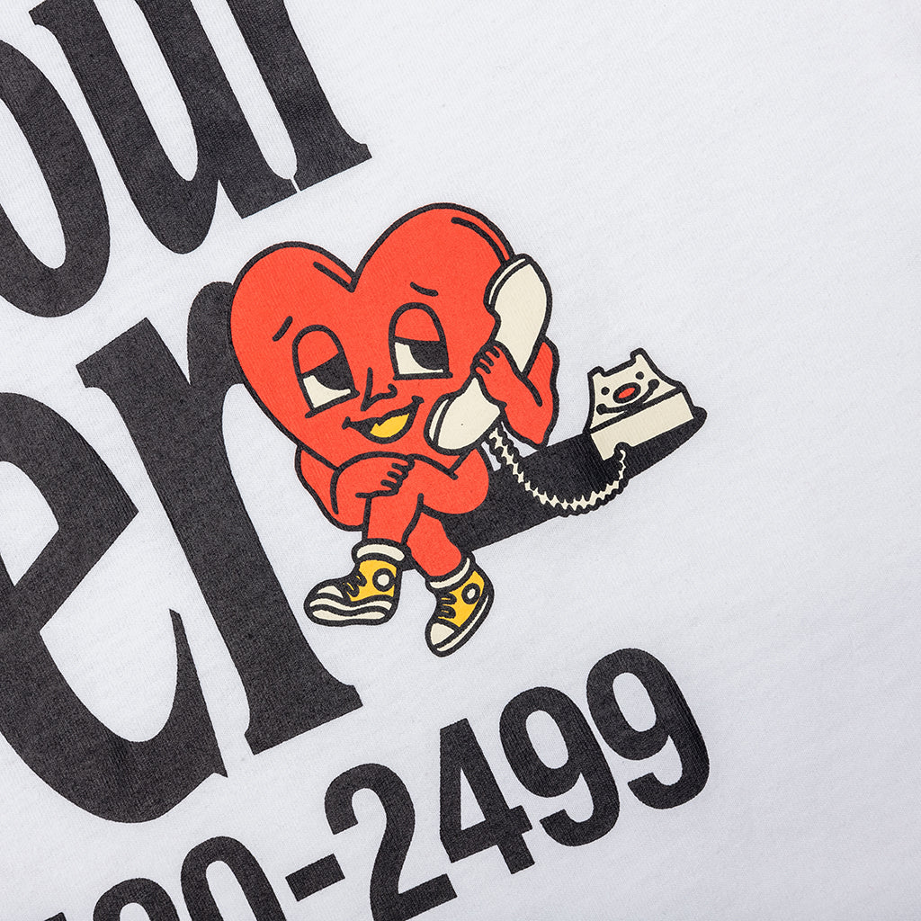 Call Your Lover T-Shirt - White - Image 3