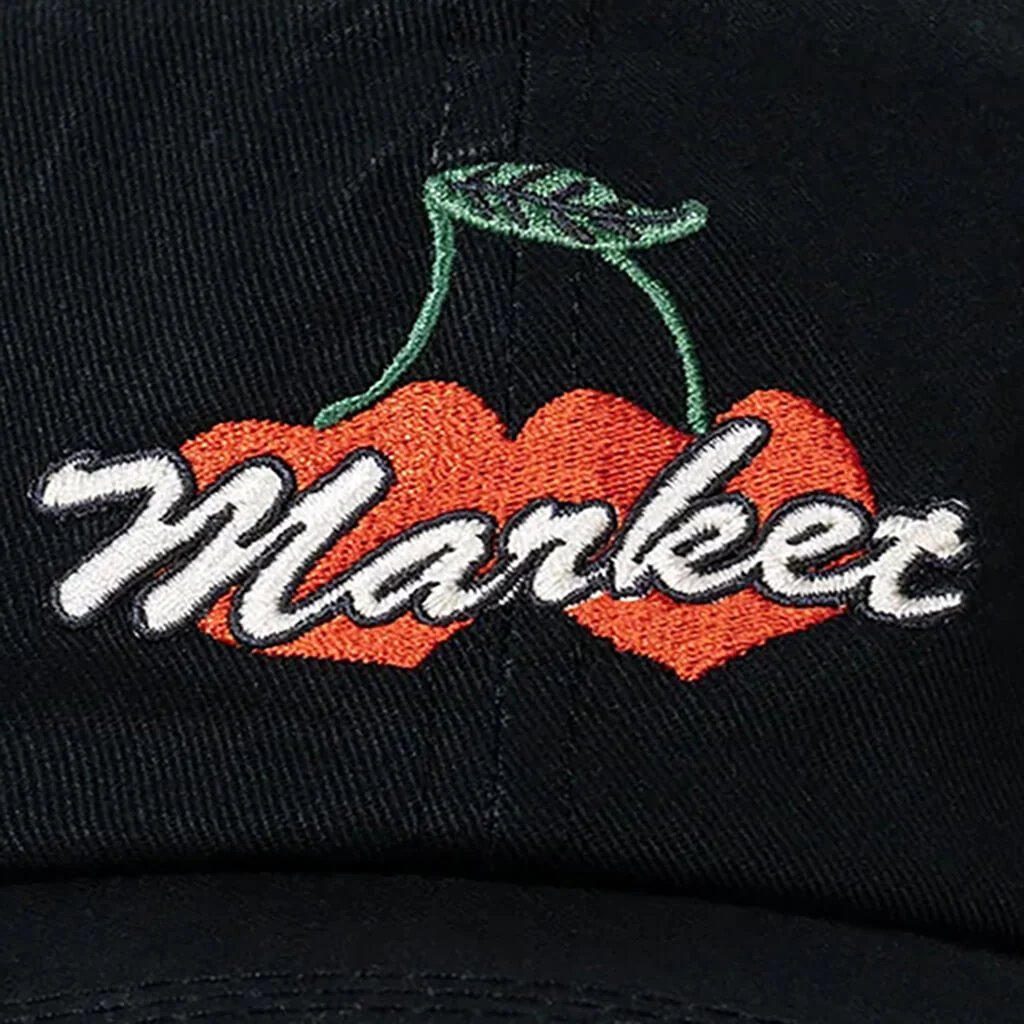 Double Cherries Trucker Hat - Pirate Black - Image 2