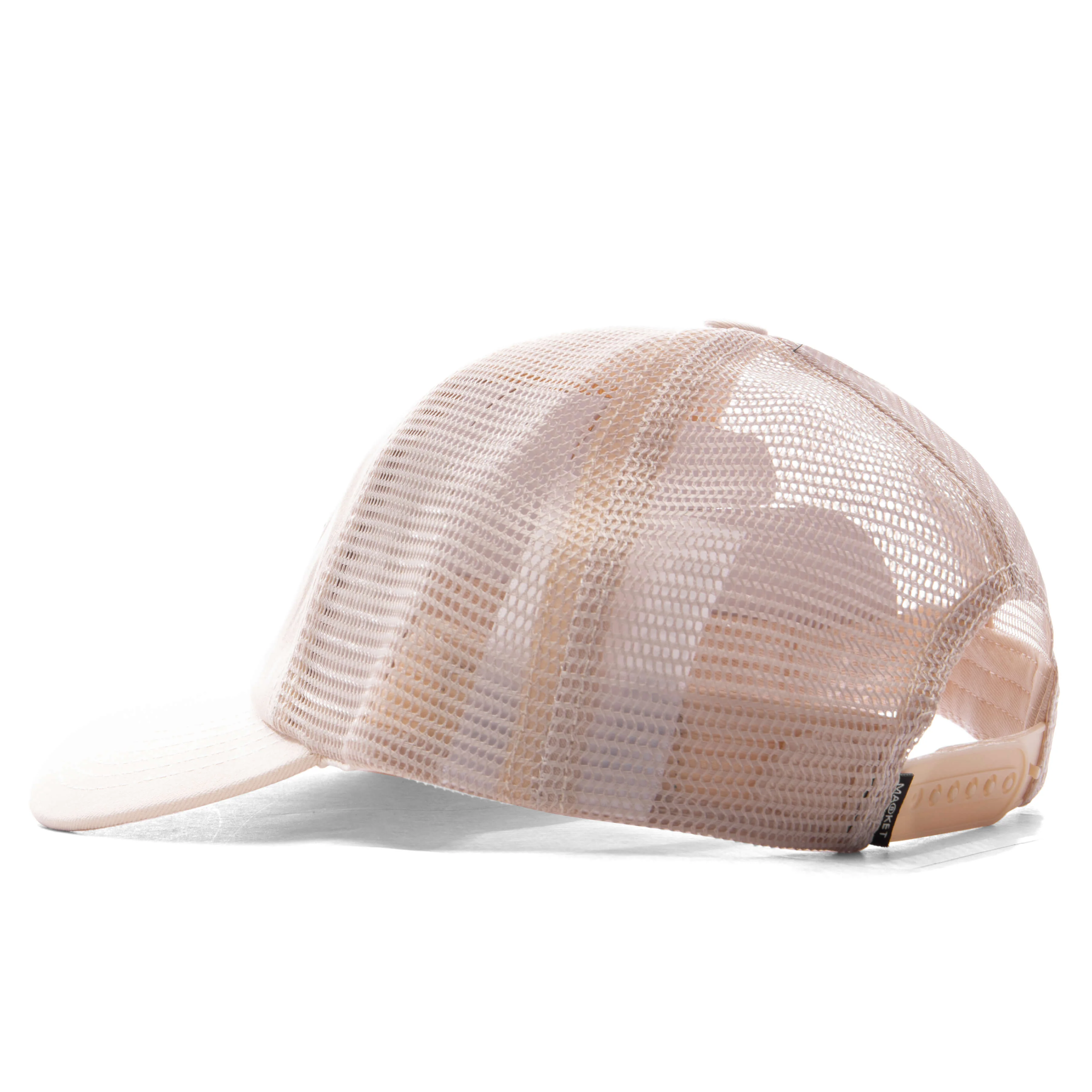 Double Cherries Trucker Hat - Unbleached Cotton - Image 4