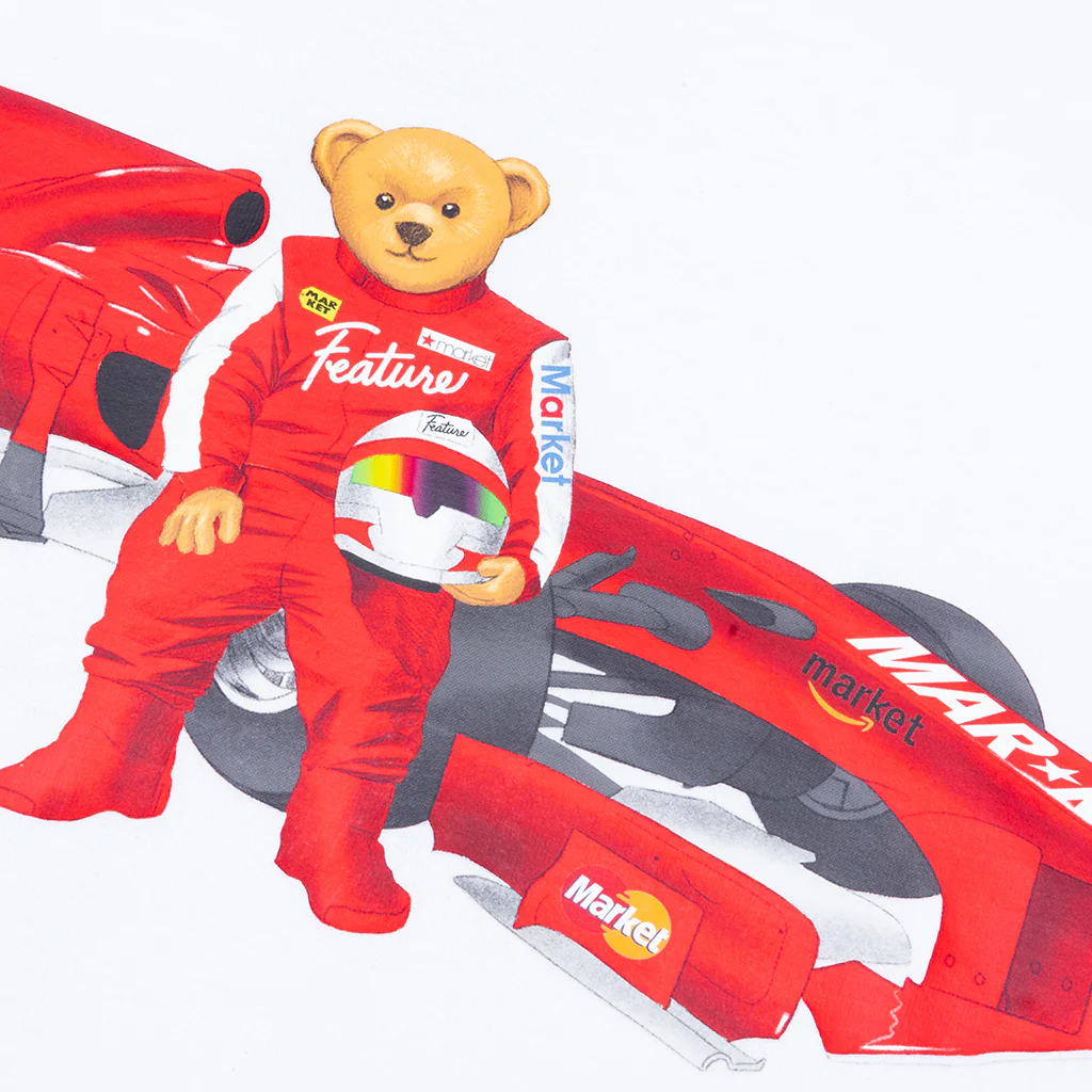 Feature x Market Formula Bear T-Shirt - White - Image 4
