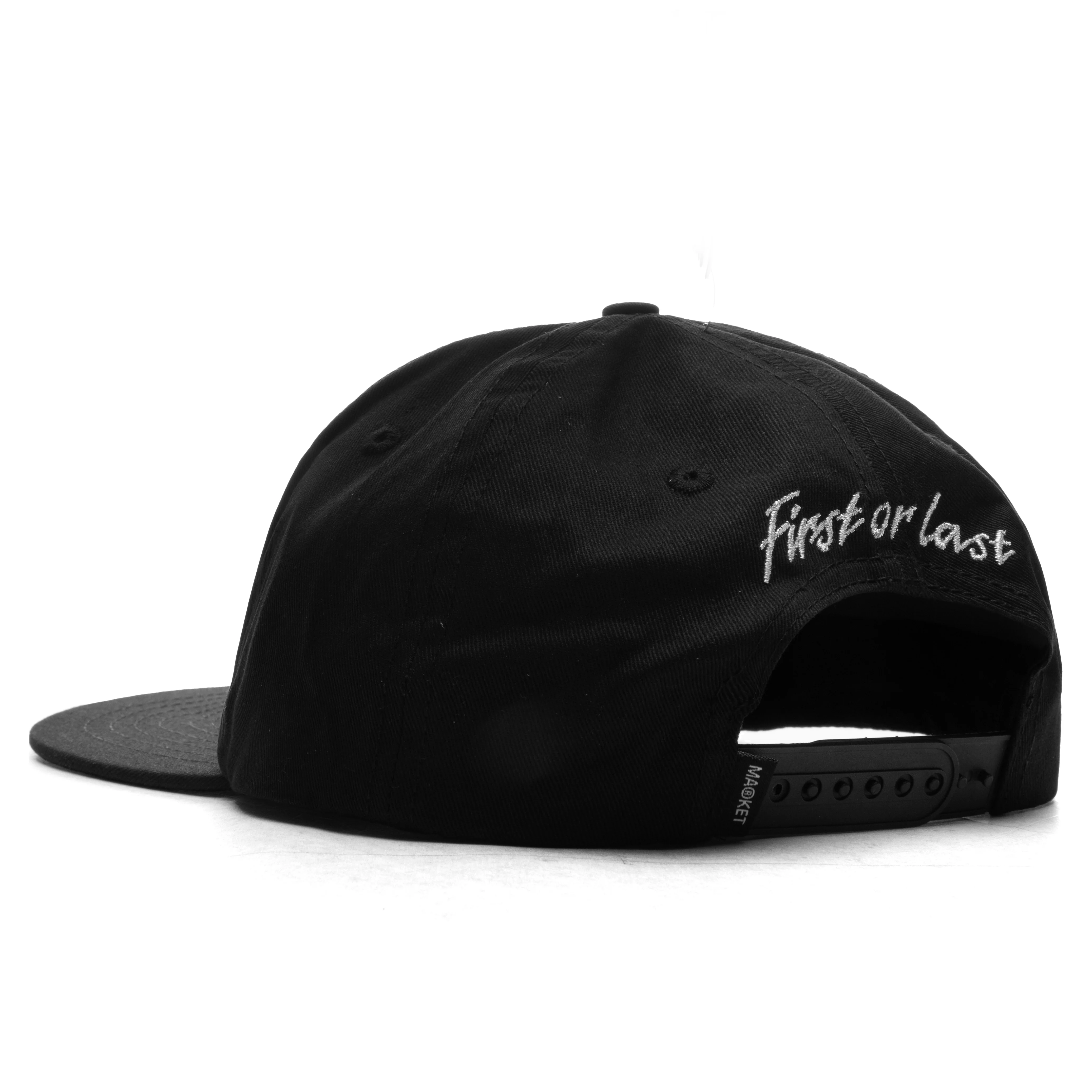 First Or Last 5-Panel Hat - Washed Black - Image 4
