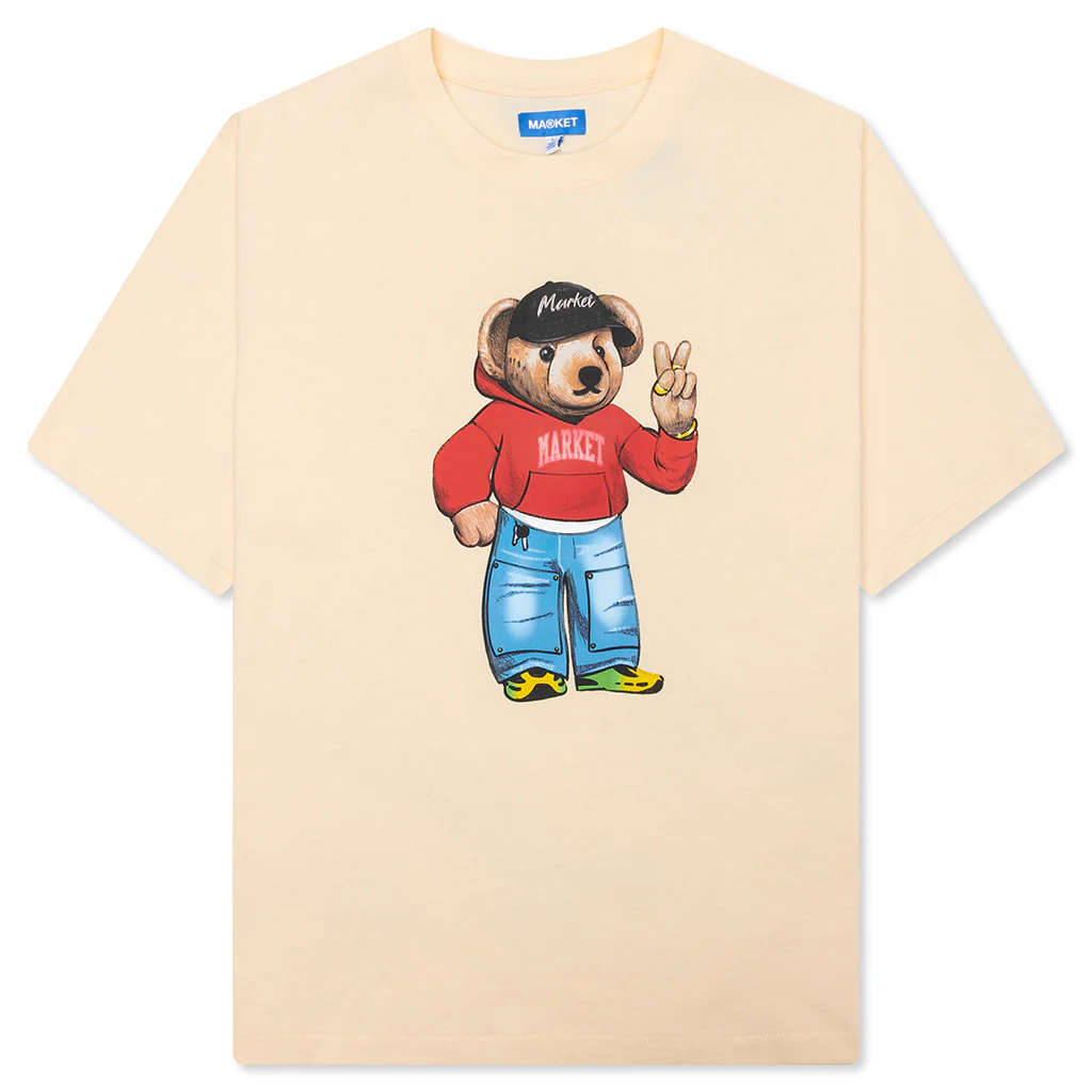 Fit Check Bear T-Shirt - Butter Cream
