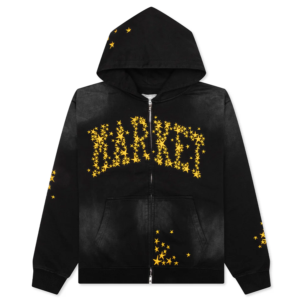 Galaxy Arc Zip Hoodie - Pirate Black