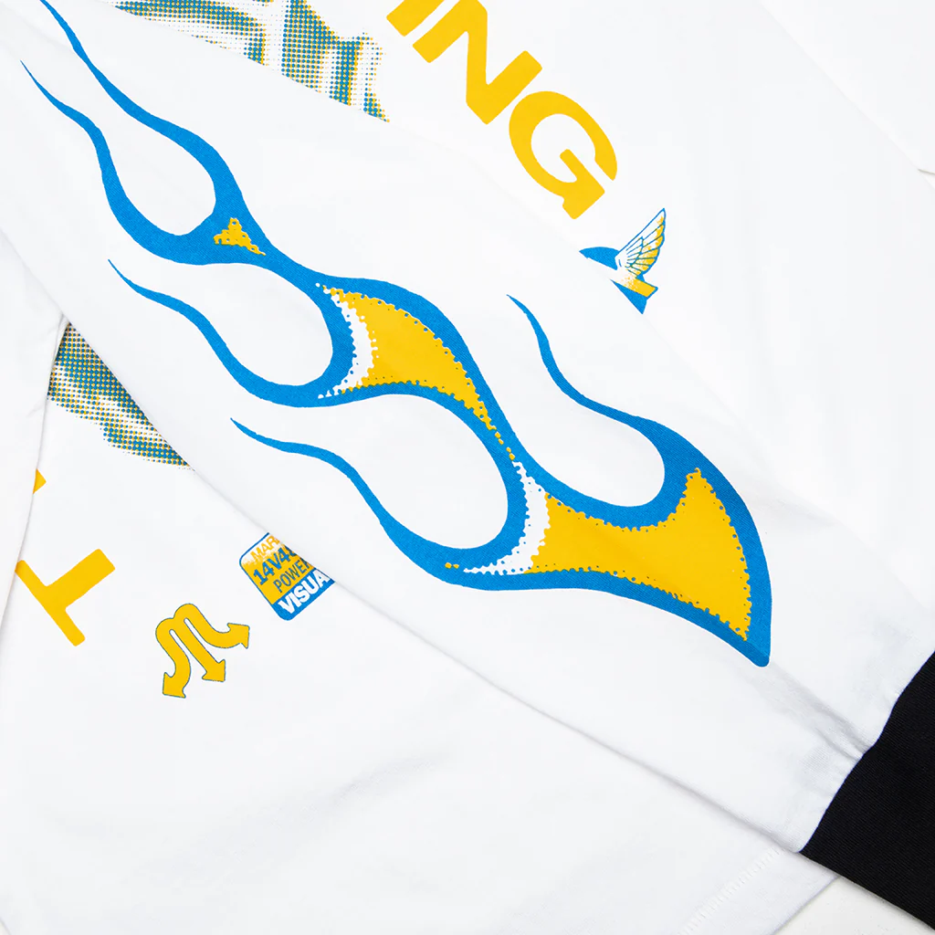 Loud Pipes L/S T-Shirt - White - Image 4