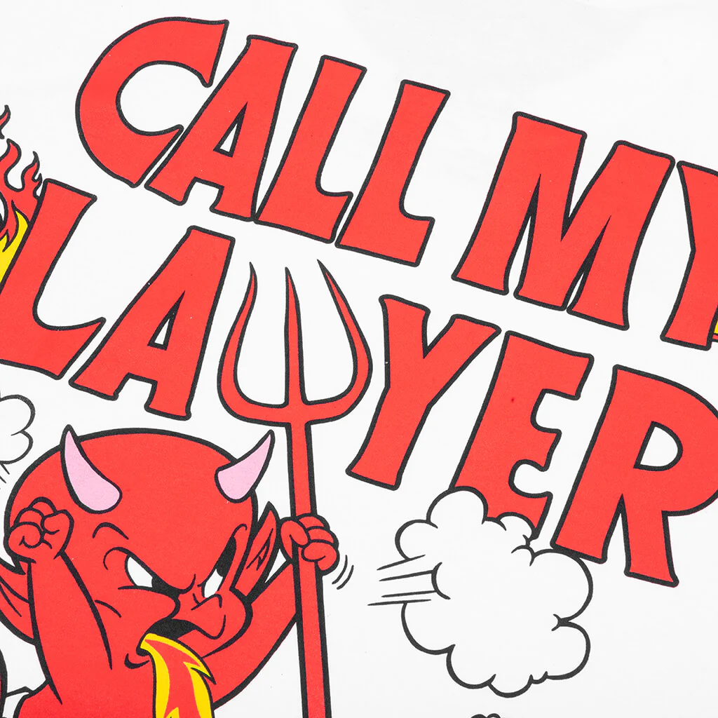 Market x Hot Stuff Call My Lawyer S/S T-Shirt - White - Image 3
