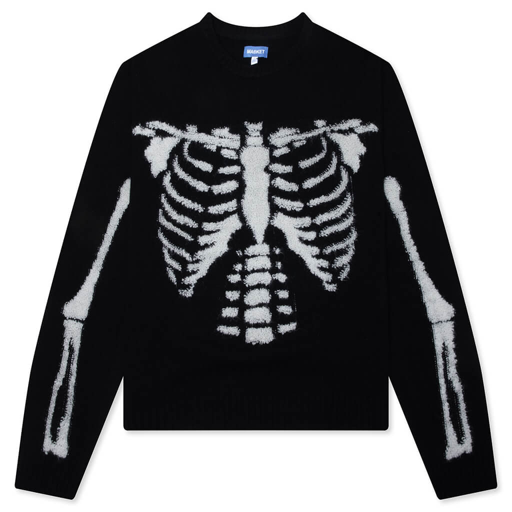 Skelly Knitted Sweater - Black/White
