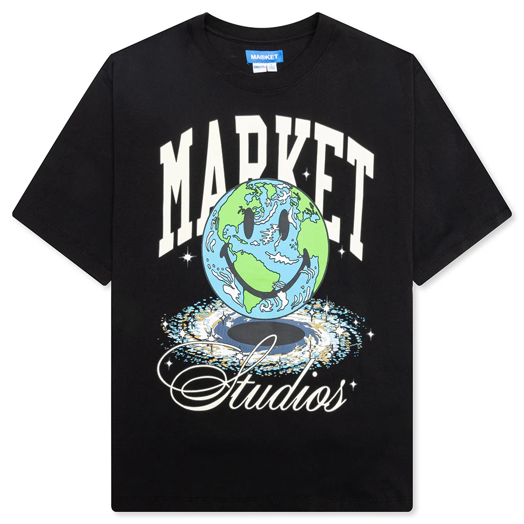 Smiley Galaxy T-Shirt - Black