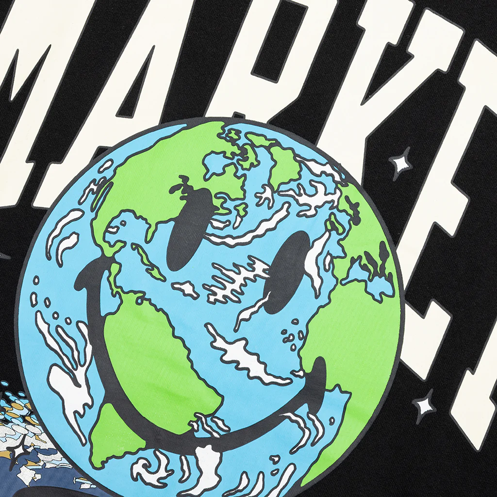 Smiley Galaxy T-Shirt - Black - Image 3