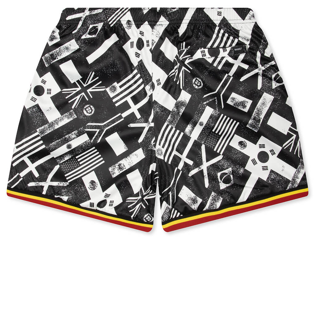 Smiley International Flags Soccer Shorts - White - Image 2