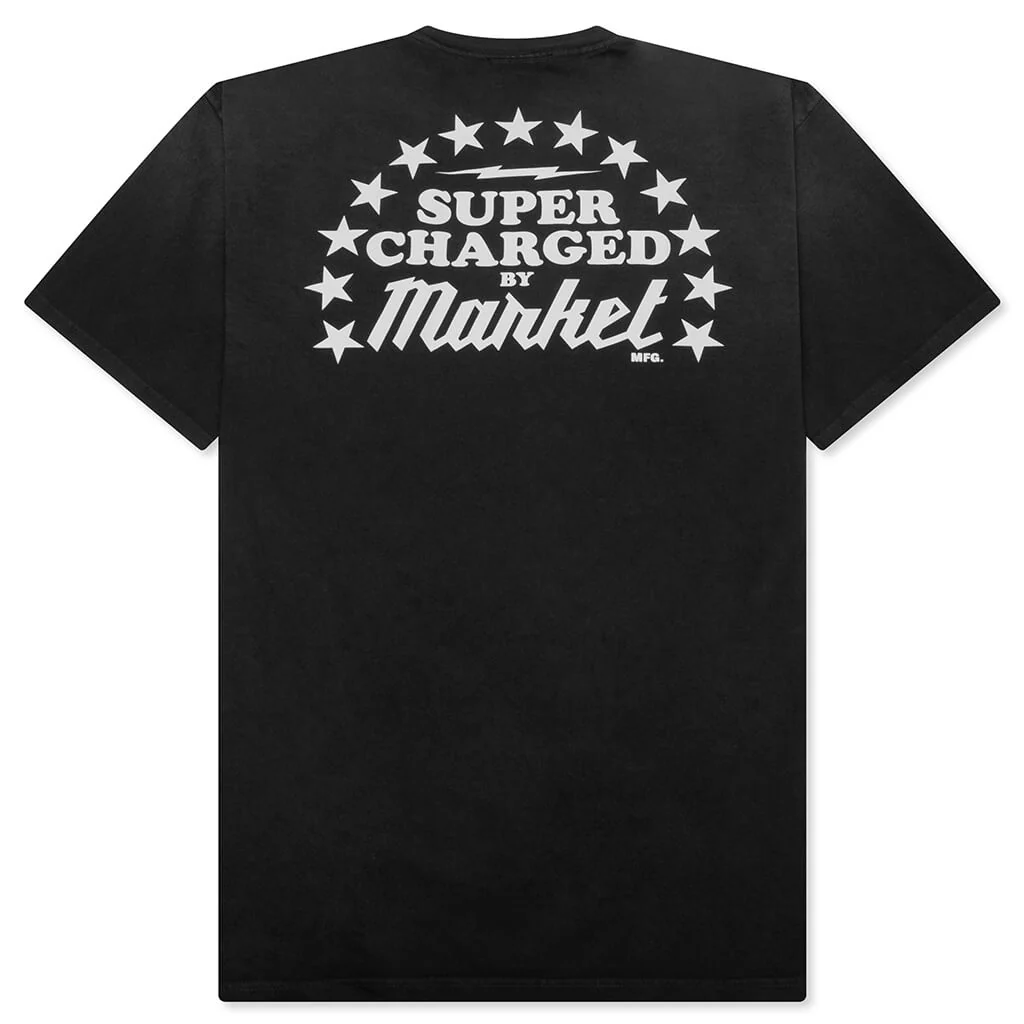 Supercharged T-Shirt - Pirate Black - Image 2