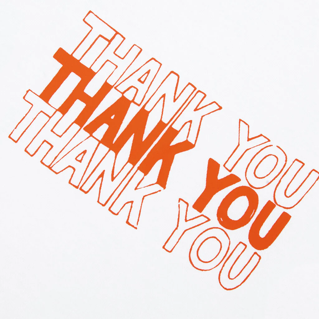 Thank You Plastic Bag T-Shirt - White - Image 3