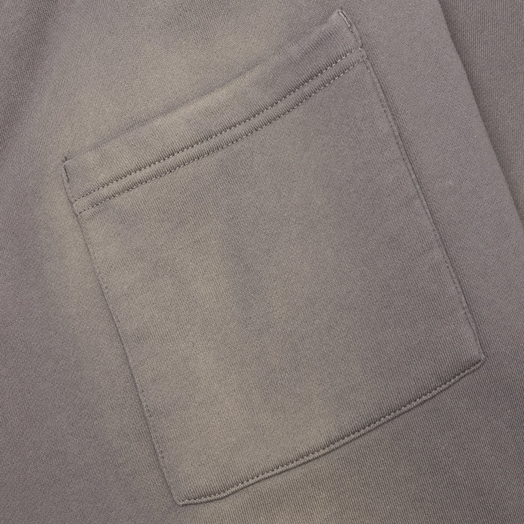 Tonal Beware Open Bottom Sweatpants - Cement - Image 4