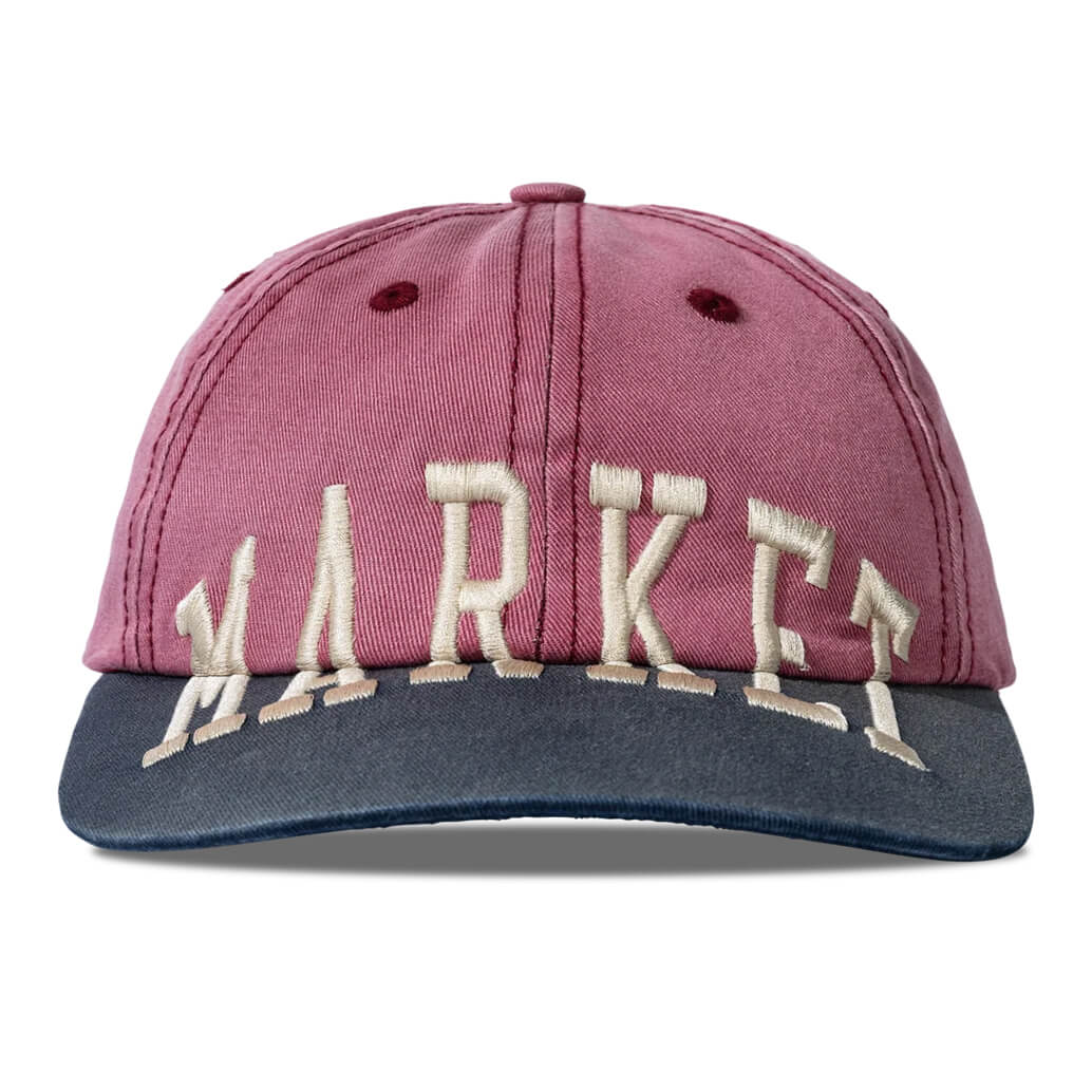 Market Vintage Arc 6-Panel Hat - Wine/Skipper/Blue