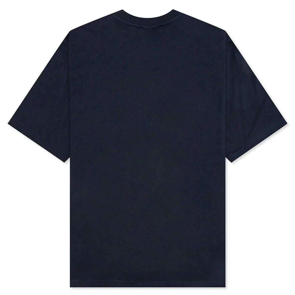 Crewneck S/S T-Shirt - Blue/Black - Image 2