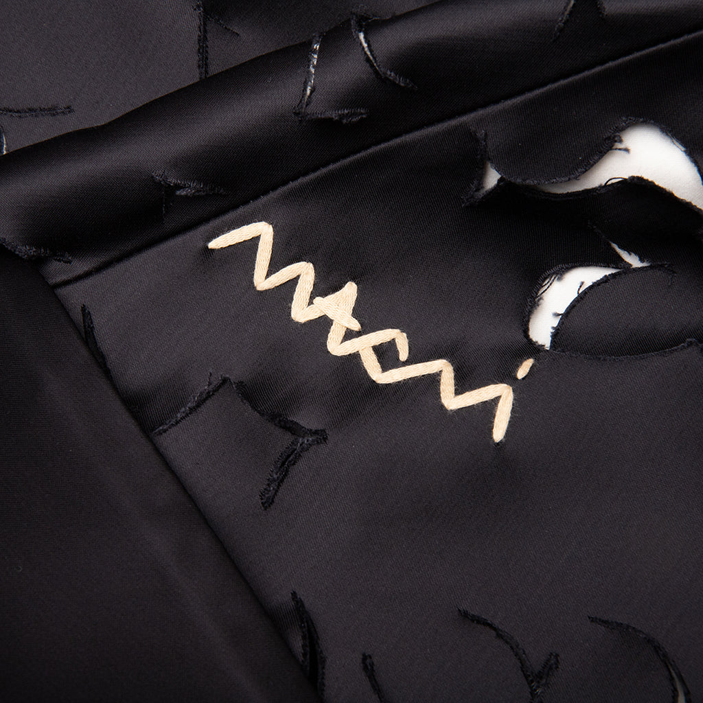 Duchess Satin Jacket With Cut-Out Detail - Black - Image 4
