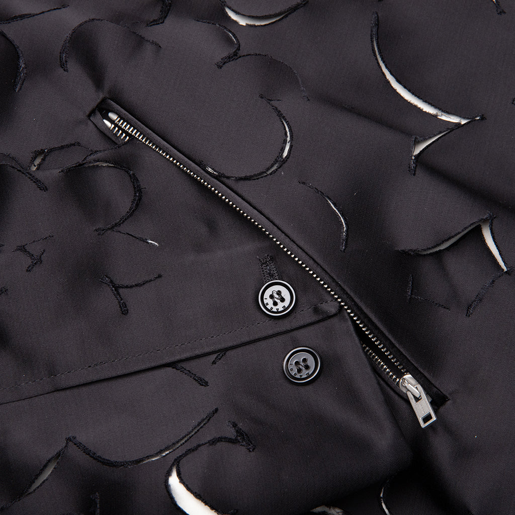 Duchess Satin Jacket With Cut-Out Detail - Black - Image 5