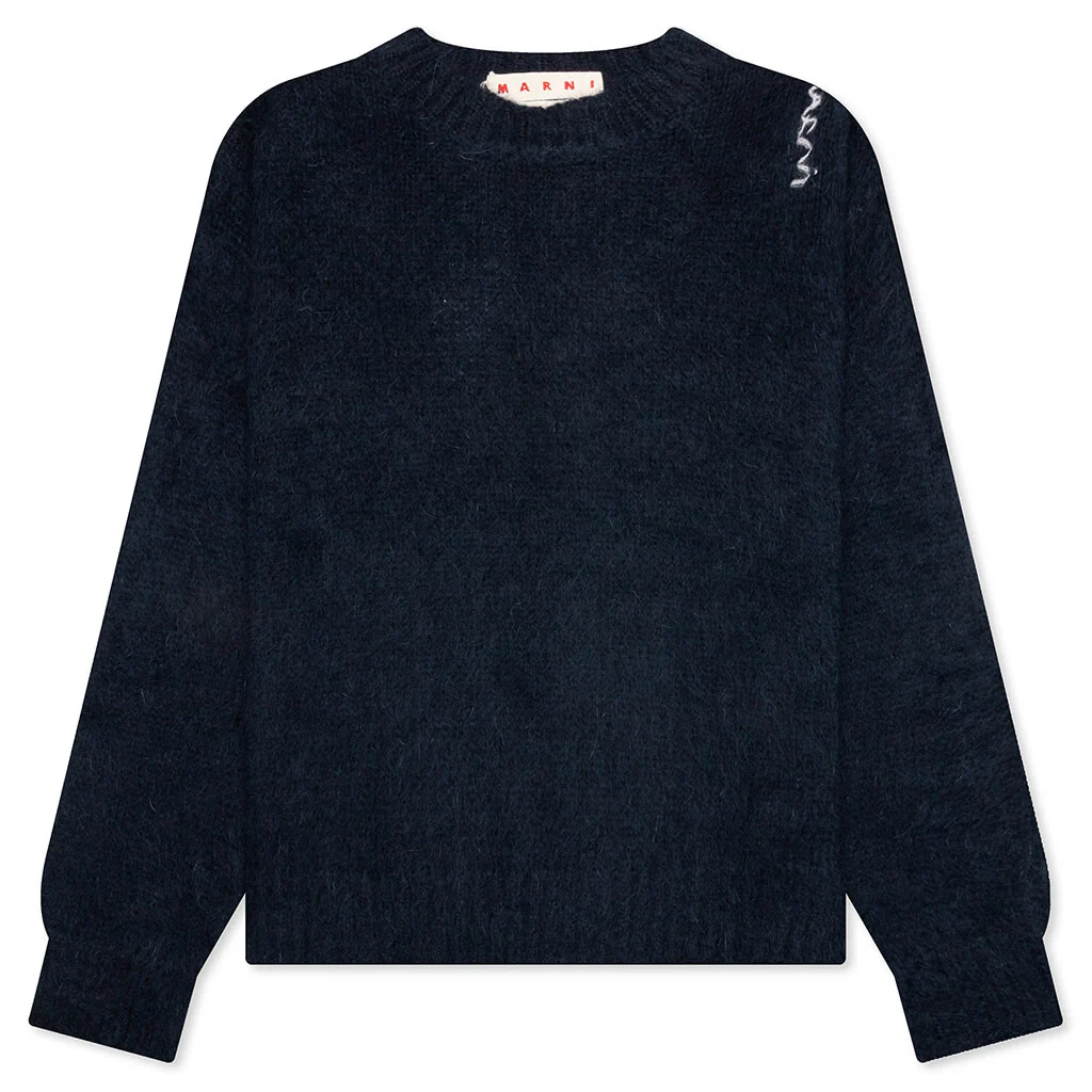 Roundneck Knitted Sweater - Midnight