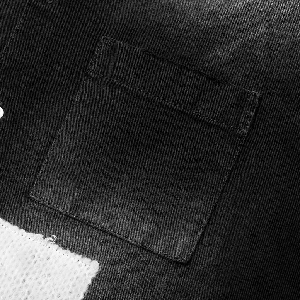 Patchwork Shirt - Black - Image 3