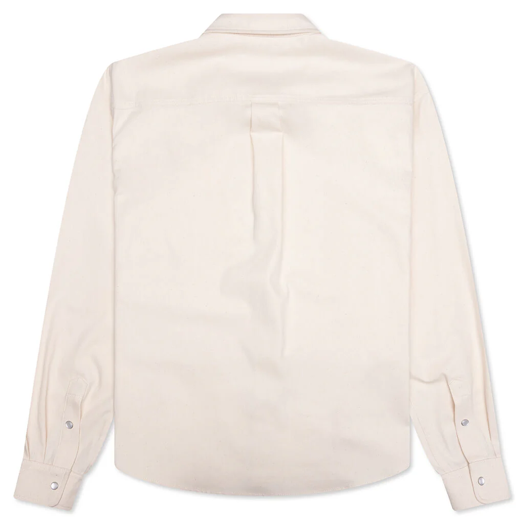 Cream Denim Shirt with Trunakaroo Plaque - Bone - Image 2