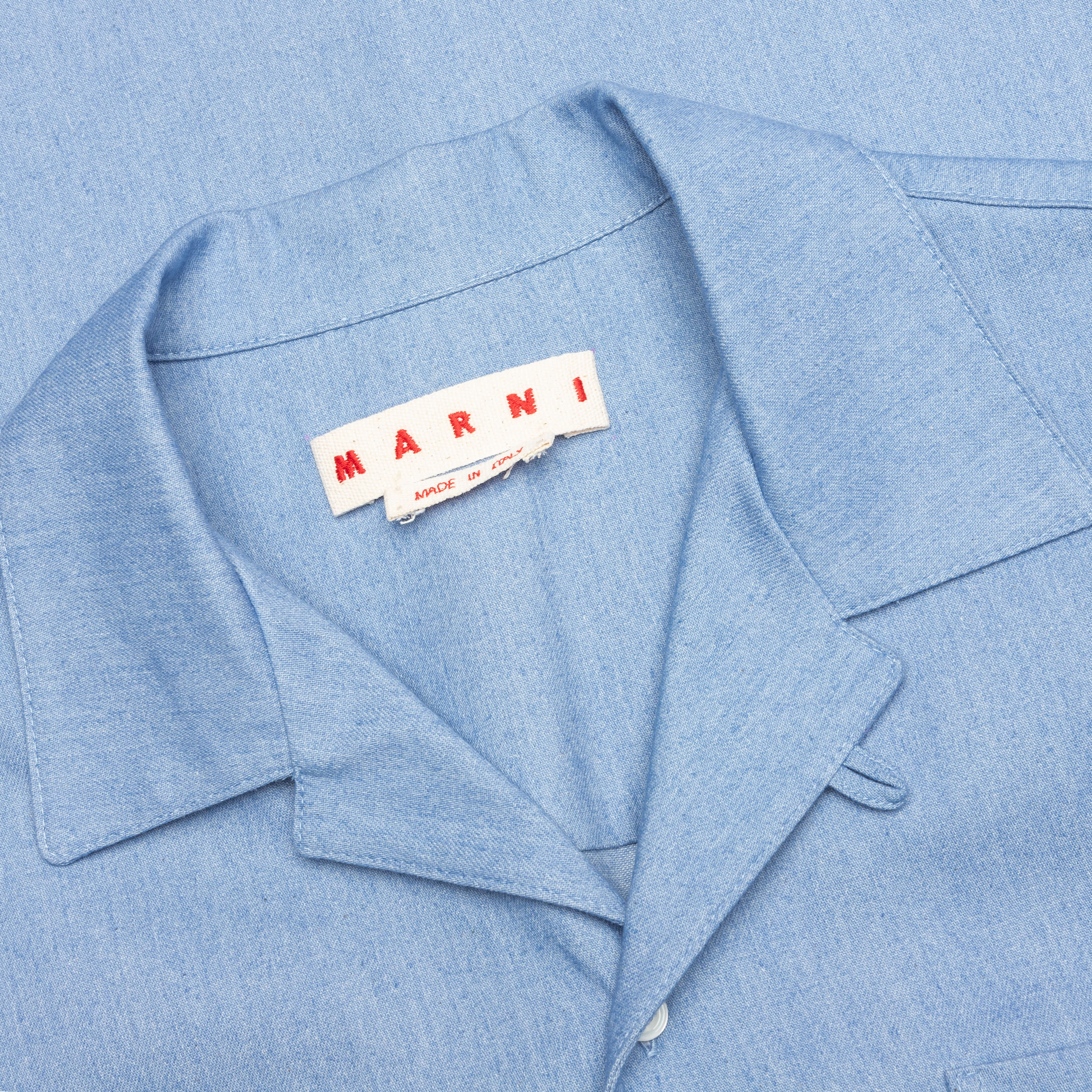 Blue Denim Short Sleeve Shirt with Trunakaroo Plaque - Iris Blue - Image 3
