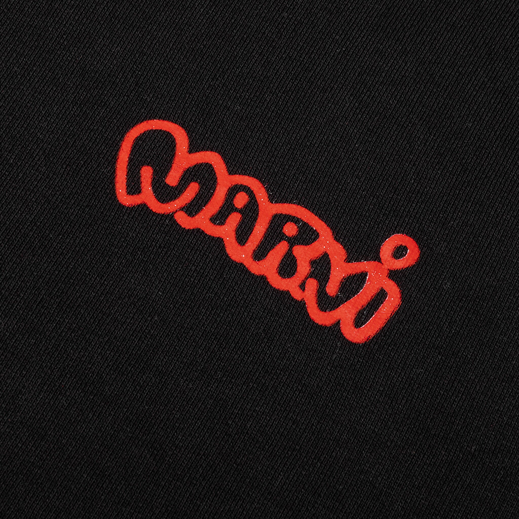 Piggy And Logo Print On Sweatshirt - Black - Image 3