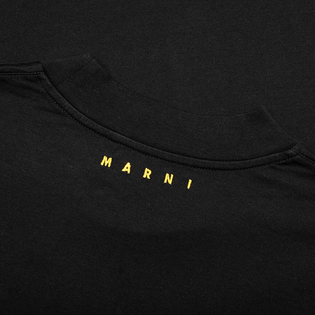 Slogan Print T-Shirt - Black - Image 4