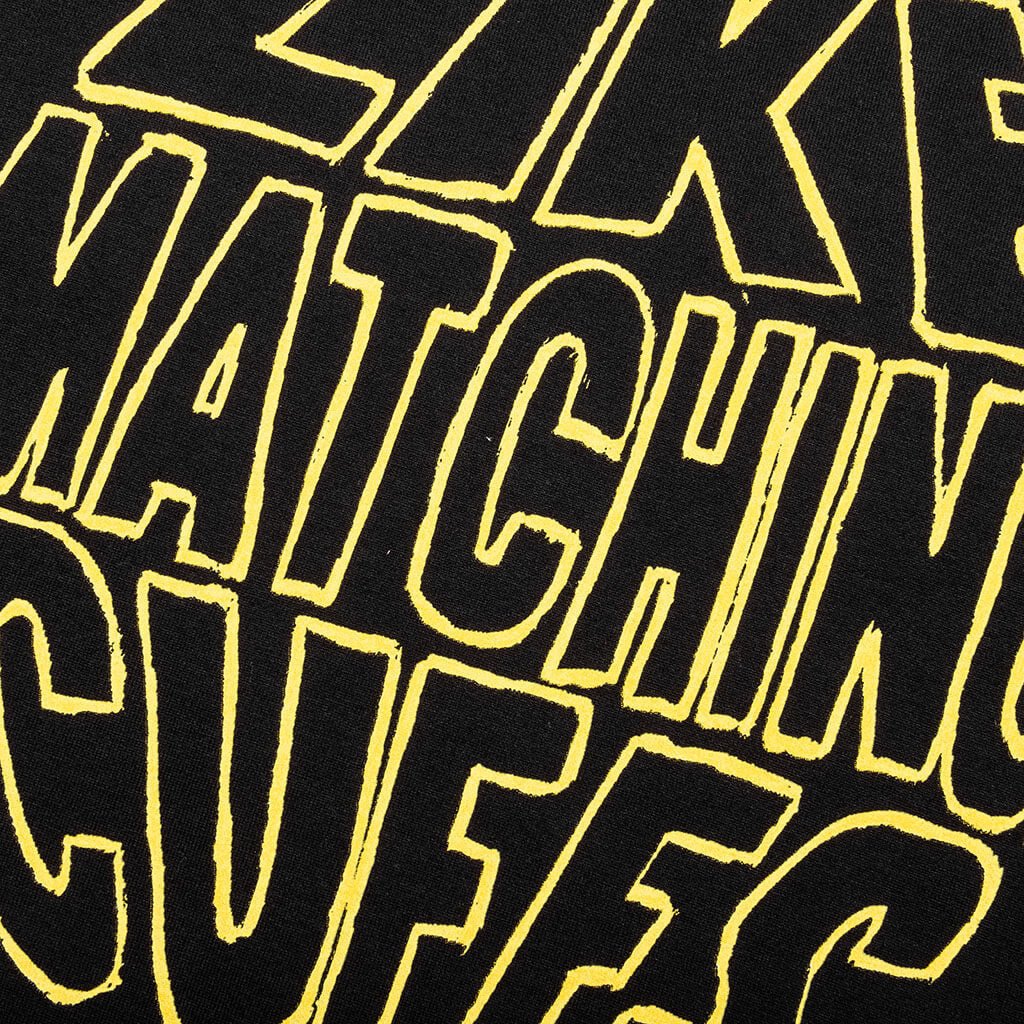 Slogan Print T-Shirt - Black - Image 5